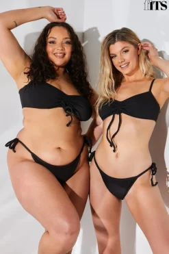 Sculpt and Control Crinkle Ruche Front Bikini Top|Fits