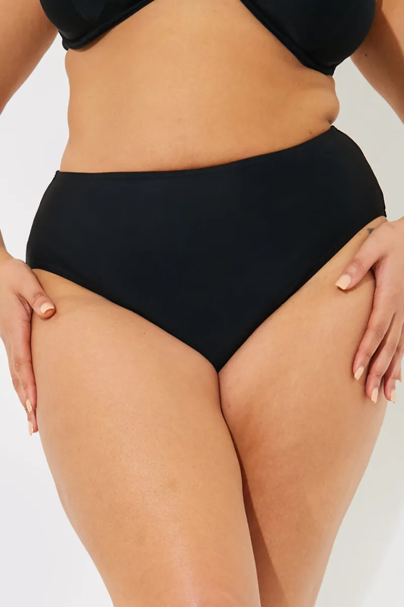 Sculpt And Control High Waist High Leg Bikini Bottom|In The Style Clearance