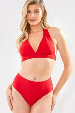 Sculpt And Control High Waist High Leg Bikini Bottom|In The Style Best