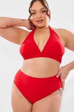 Sculpt And Control High Waist High Leg Bikini Bottom|In The Style Best