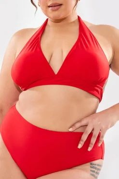 Sculpt And Control High Waist High Leg Bikini Bottom|In The Style Best