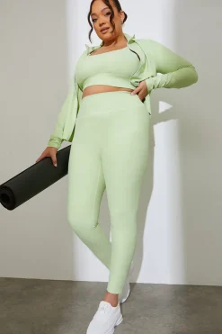 Sculpt Ribbed Sports Leggings|Fits