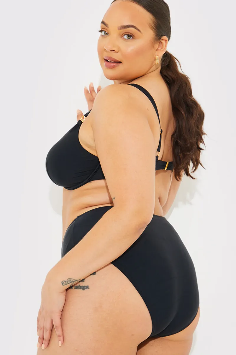 Sculpt Ring Detail Underwire Bikini Top|In The Style