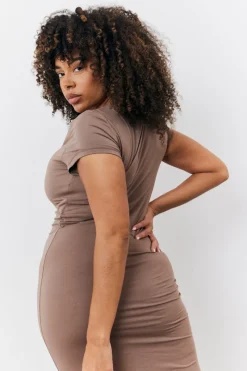 Sculpting Cap Sleeve Maxi Dress|Fits Outlet