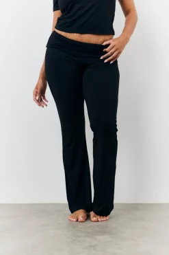 Sculpting Fold Over Waistband Flare Leg Trouser|Fits Best