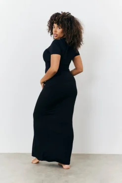 Sculpting Fold Over Waistband Maxi Skirt|Fits Best