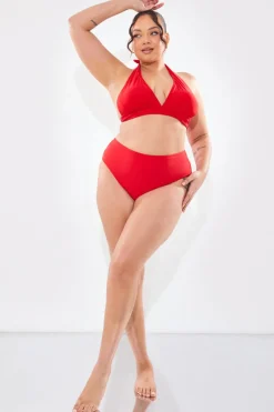 Sculpting Halter Neck Bikini Top|In The Style