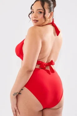 Sculpting Halter Neck Bikini Top|In The Style