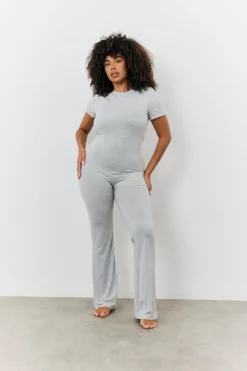 Sculpting Short Sleeve Wide Leg Jumpsuit|Fits Online