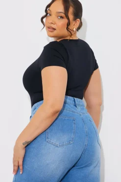 Seamless Crew Neck Snatched Shapewear Bodysuit|In The Style Outlet