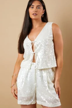 Sequin Shorts|In The Style Discount