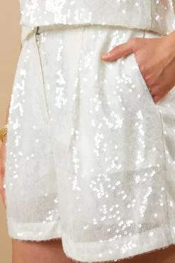 Sequin Shorts|In The Style Discount