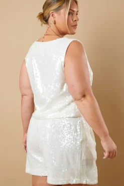 Sequin Shorts|In The Style Discount