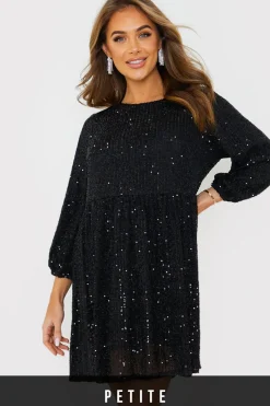 Sequin Smock Mini Dress|In the Style Outlet