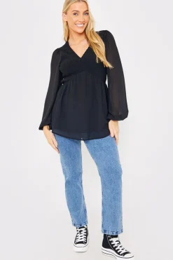 Shirred Bust Smock Top|In the Style New