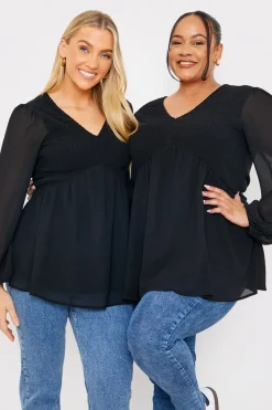 Shirred Bust Smock Top|In the Style New