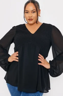 Shirred Bust Smock Top|In the Style New