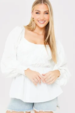 Shirred Button Down Blouse|In the Style New