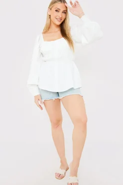 Shirred Button Down Blouse|In the Style New