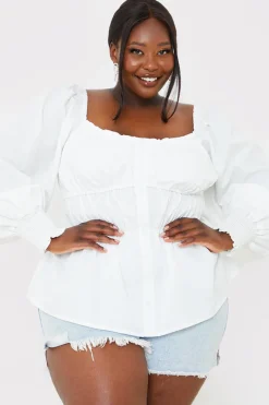 Shirred Button Down Blouse|In the Style New
