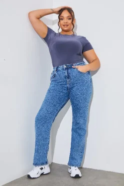 Short Sleeve Double Layer Slinky Bodysuit|In The Style Sale