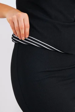 Short Sleeve Stripe Reversible Co-Ord Top|In The Style Clearance
