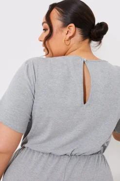 Short Sleeve Wrap Wide Leg Jumpsuit|In The Style New