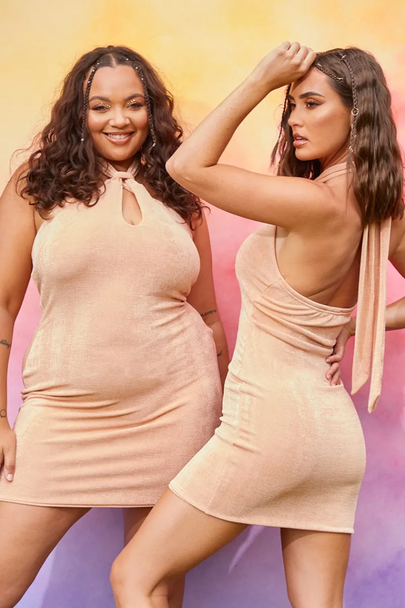Slinky Key Hole Cut Out Bodycon Dress|In the Style Best