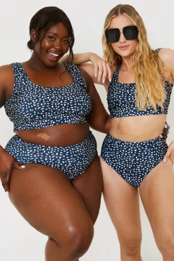 Smudge Spot Print High Waist Bikini Bottoms|In the Style Hot