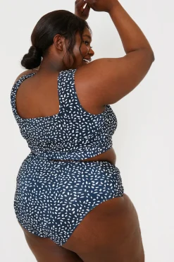 Smudge Spot Print High Waist Bikini Bottoms|In the Style Hot