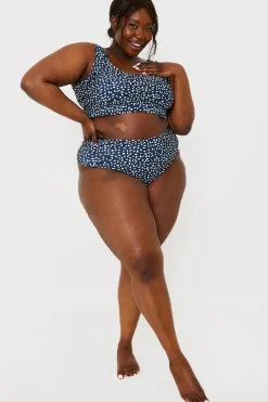 Smudge Spot Print High Waist Bikini Bottoms|In the Style Hot