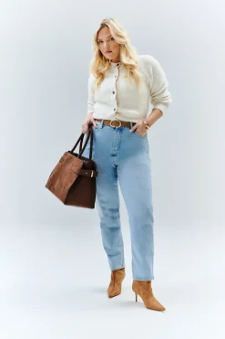 Sofia Straight Mom Jeans|In The Style Clearance