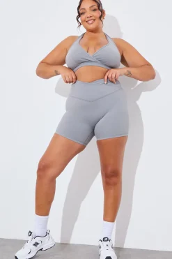 Soft Touch Cross Over Waist Cycling Shorts|In the Style Online