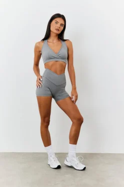 Soft Touch Medium Support Halter Neck Sports Bra|In the Style Discount