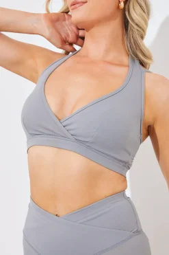 Soft Touch Medium Support Halter Neck Sports Bra|In the Style Discount