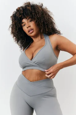 Soft Touch Medium Support Halter Neck Sports Bra|In the Style Discount
