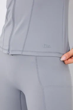 Soft Touch Seam Detail Zip Through Jacket|In the Style New