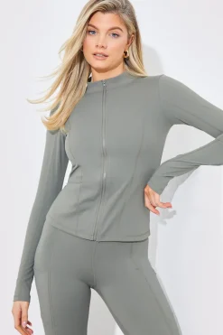 Soft Touch Zip Through Jacket|In the Style New
