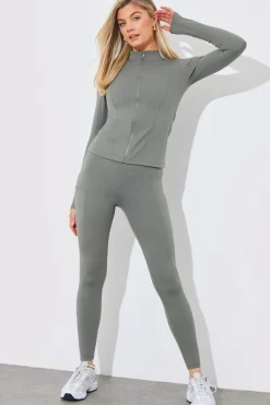 Soft Touch Zip Through Jacket|In the Style New