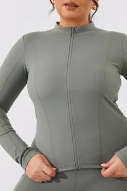 Soft Touch Zip Through Jacket|In the Style New