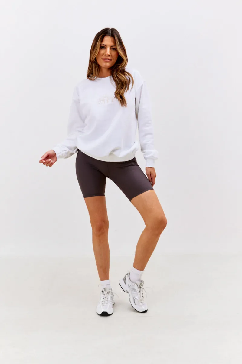 Soleil Graphic Crew Neck Jersey Sweatshirt|In The Style Best