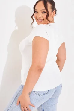 Square Neck Fitted Top|In The Style