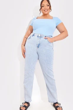 Square Neck Fitted Top|In The Style