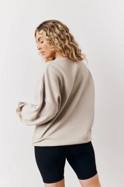 Leisure Club Graphic Oversized Sweatshirt|Fits Clearance