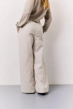 Linen Look Stripe Trouser|In the Style Outlet
