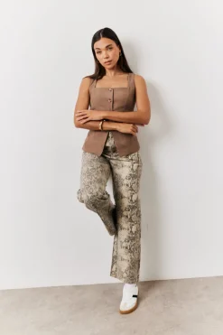 Square Neck Longline Waistcoat|In The Style New
