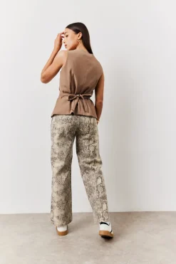 Square Neck Longline Waistcoat|In The Style New
