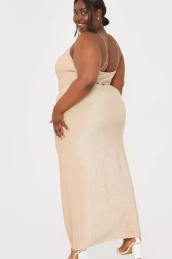 Strappy Lurex Cami Maxi Dress|In the Style Discount