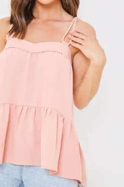 Strappy Smock Top|In the Style Clearance