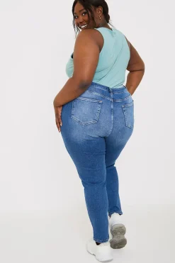 Stretch High Waist Skinny Jeans|In The Style Discount